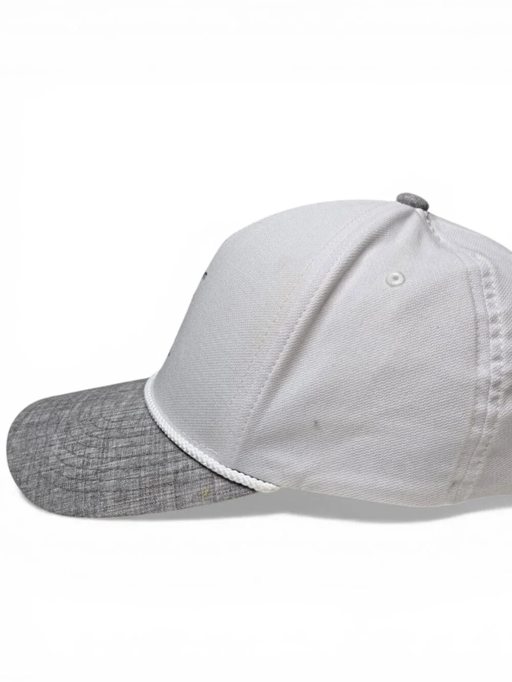 Travis Mathew One Ten Flexfit Tech Snapback Golf Cap Unisex Grey White OS